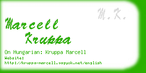 marcell kruppa business card